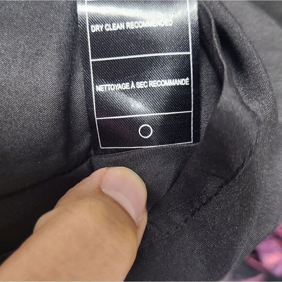 BB DAKOTA Floral Velvet Black/Wine Mini Party Dress Size Small - Picture 7 of 10